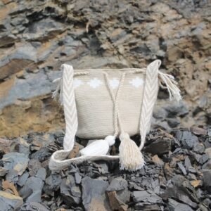 Mochila Wayúu con chacanas